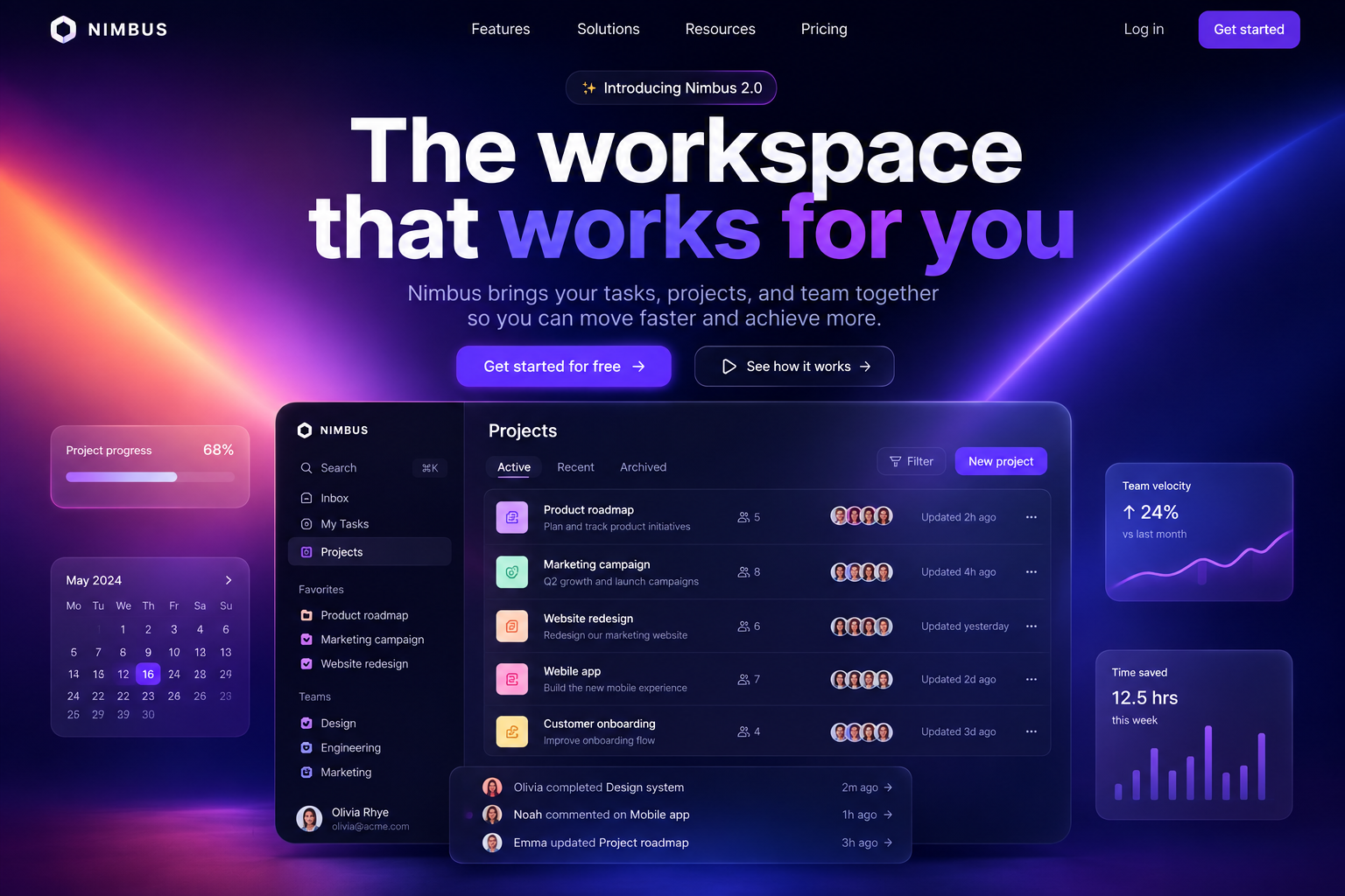 SaaS site with a Pathmonk microexperience